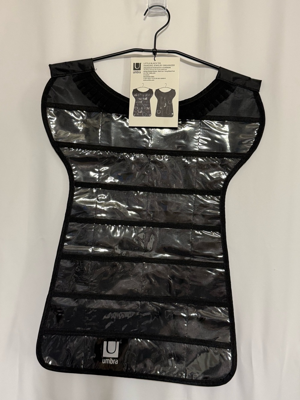 NWT-Umbra Little Black Tee Hanging Jewelry Organizer